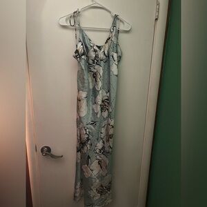 Victoria's Secret Mint Green Floral Slip Dress